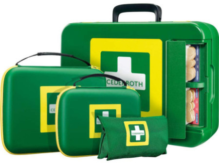 CEDERROTH Kit de premiers secours DIN 13157, mallette