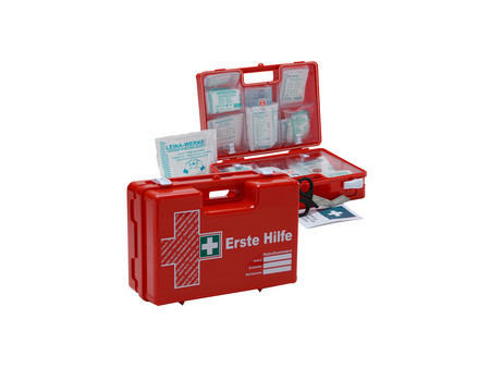 LEINA Mallette de premiers secours QUICK, contenu DIN 13157,