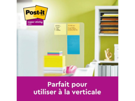 Post-it Bloc-note Super Sticky Notes, ligné, 101 x 152 mm