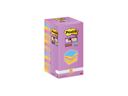 Post-it Bloc-note Super Sticky Notes, 76 x 76 mm Tower