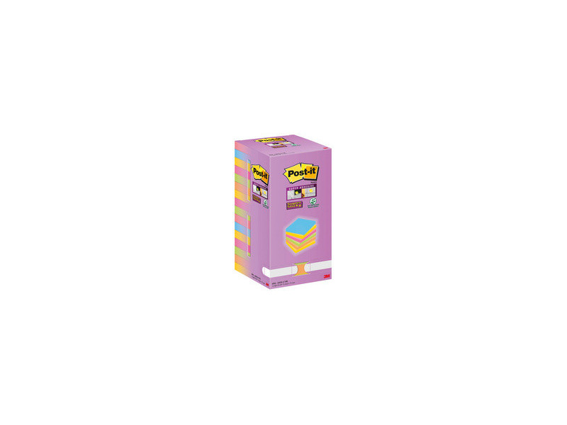 Post-it Bloc-note Super Sticky Notes, 127 x 76 mm, Tower