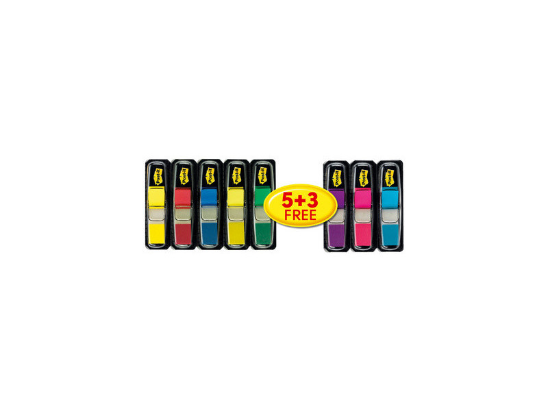 Post-it Marque-pages Index Mini, 11,9 x 43,2 mm, 5+3 GRATUIT