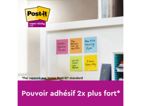 Post-it Bloc-note adhésif Super Sticky Z-Notes, 76 x 76 mm