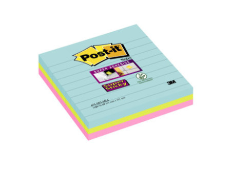 Post-it Bloc-note adhésif Super Sticky Notes, 101 x 101 mm