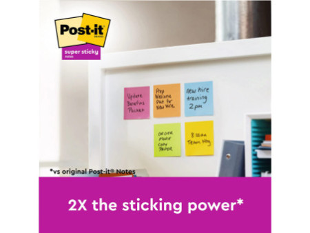 Post-it Bloc-note adhésif Super Sticky Z-Notes, 76 x 76 mm