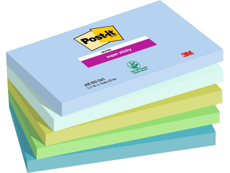 Post-it Bloc-note adhésif Super Sticky Notes, 127 x 76 mm