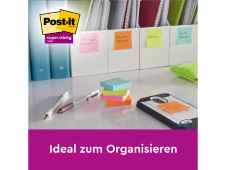 Post-it Bloc-note adhésif Super Sticky Notes, 101 x 101 mm