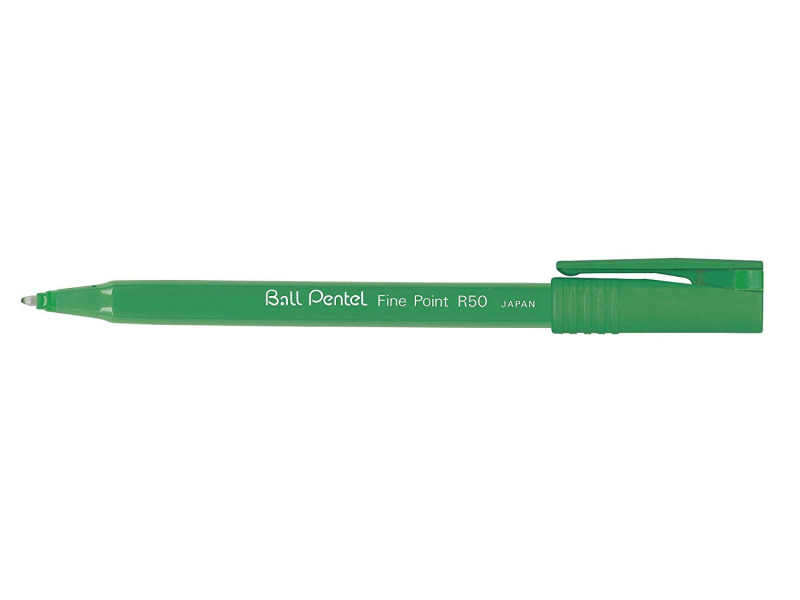 Pentel roller encre Ball Pentel R50, Recycology, vert