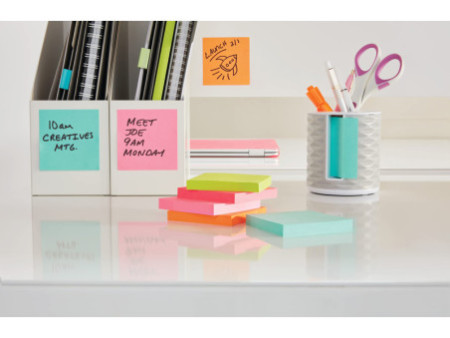 Post-it Bloc-note adhésif Notes, 127 x 76 mm, rose flamant