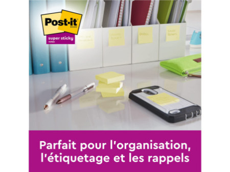 Post-it Bloc-note adhésif Super Sticky Notes, 76 x 76 mm