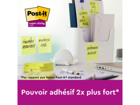 Post-it Bloc-note adhésif Super Sticky Notes, 76 x 76 mm