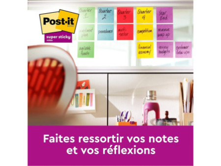 Post-it Bloc-note adhésif Super Sticky Notes, 76 x 76 mm