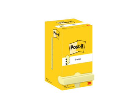 Post-it Bloc-note adhésif Z-Notes, 76 x 76 mm, jaune