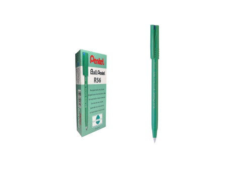 Pentel stylo roller encre Ball Pentel R56, bleu