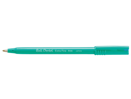 Pentel stylo roller encre Ball Pentel R56, bleu