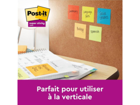 Post-it Bloc-note adhésif Super Sticky Notes, 47,6 x 47,6 mm