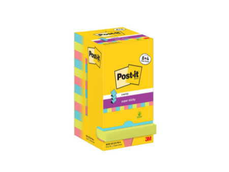 Post-it Bloc-note adhésif Super Sticky Z-Notes, 76 x 76 mm