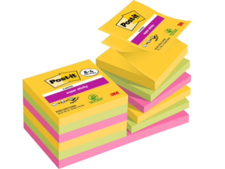 Post-it Bloc-note adhésif Super Sticky Z-Notes, 76 x 76 mm