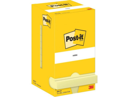 Post-it Bloc-note adhésif, 76 x 76 mm, jaune