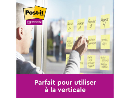 Post-it Bloc-note adhésif Super Sticky Notes, 51 x 76 mm