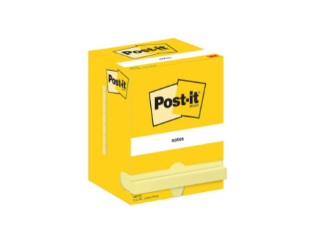 Post-it Bloc-note adhésif, 102 x 76 mm, jaune