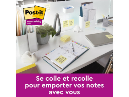 Post-it Bloc-note Super Sticky Notes, 76 x 76 mm, Promo