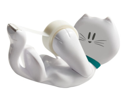 3M Scotch Dévidoir de bureau 'Cat', en forme de chat, équipé