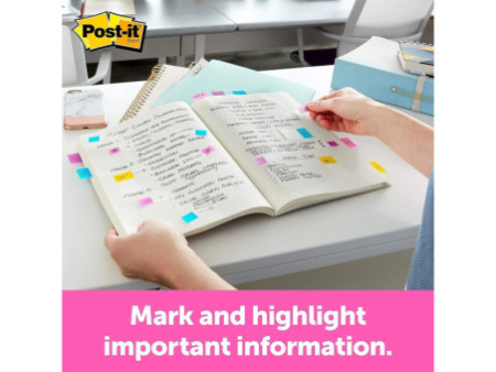 Post-it Marque-pages Index, 25,4 x 43,2 mm, bleu