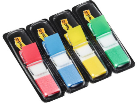 Post-it Marque-pages Index mini, 11,9 x 43,2, 4 couleurs