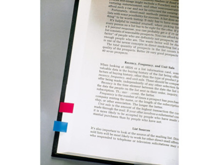 Post-it Marque-pages Index mini, 11,9 x 43,2, 4 couleurs