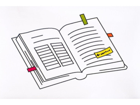 Post-it Marque-pages en papier, 15 x 50 mm, couleurs