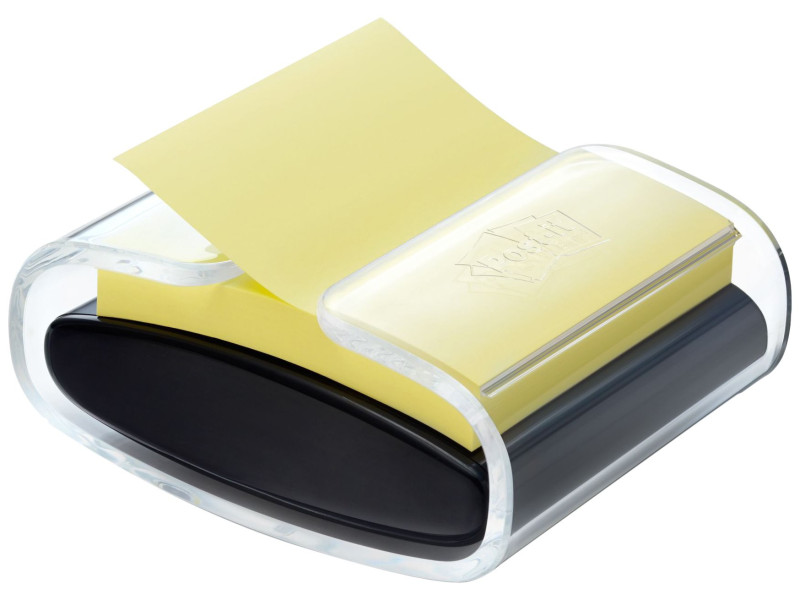 Post-it Distributeur Z-Notes, noir/transparent, équipé