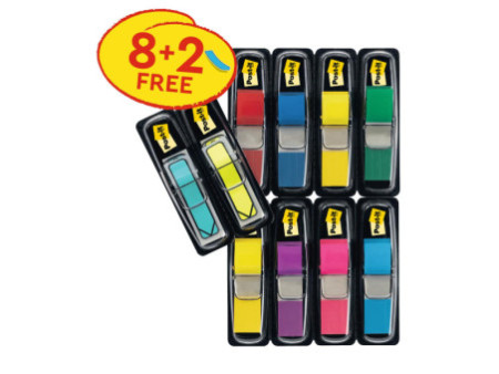 Post-it Marque-pages Index mini, 11,9 x 43,2 mm, 8 couleurs