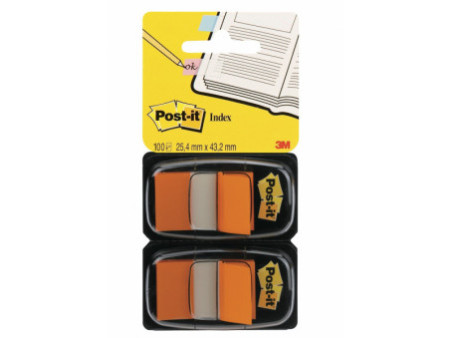 Post-it Marque-pages Index, 25,4 x 43,2 mm, pack éco, orange
