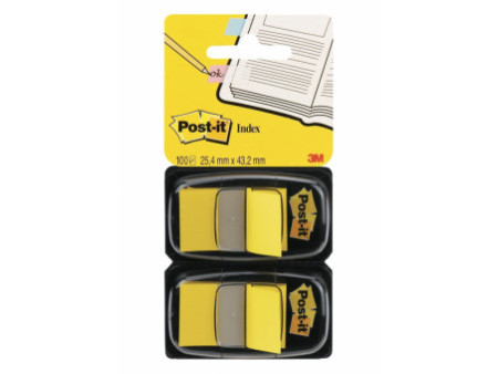 Post-it Marque-pages Index, 25,4 x 43,2 mm, pack éco, jaune