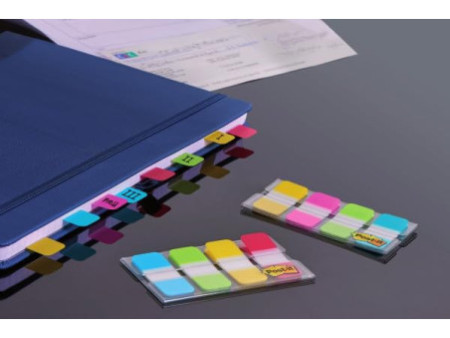 Post-it Marque-pages Index Strong en étui, 16 x 38 mm