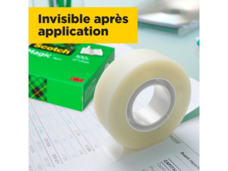 3M Scotch Ruban adhésif Magic 810, pack promo, invisible