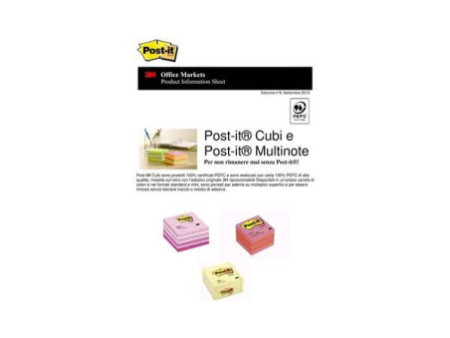 Post-it Bloc-note cube mini, 51 x 51 mm, couleurs ultra