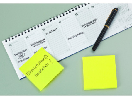 Post-it notes adhésives, 38 x 51 mm, jaune, blister