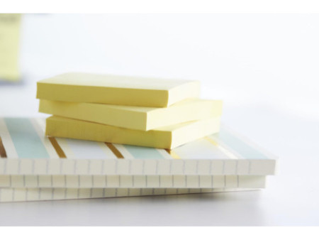 Post-it Notes adhésives, 76 x 127 mm, blister, jaune