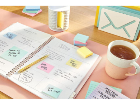 Post-it Notes adhésives, 76 x 127 mm, blister, jaune