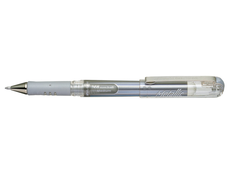 Pentel Stylo roller à encre gel K230M, argent