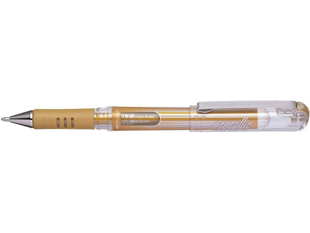 Pentel Stylo roller à encre gel K230M, or