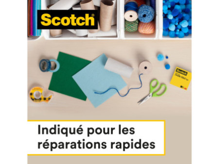 3M Scotch Ruban adhésif double face 665, 12 mm x 22,8 m