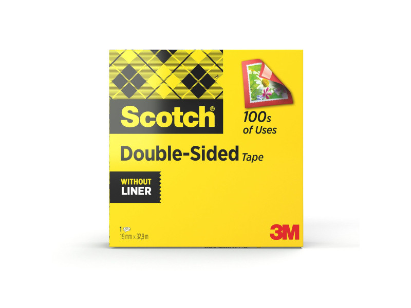 3M Scotch Ruban adhésif double face 665, 19 mm x 33,0 m