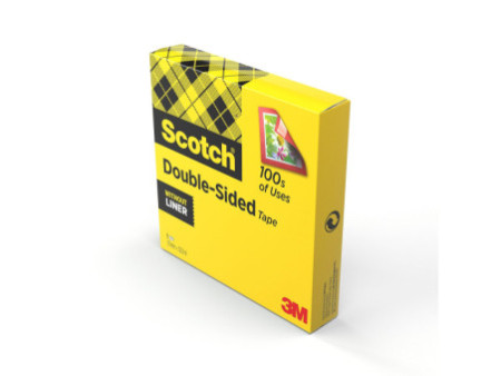 3M Scotch Ruban adhésif double face 665, 19 mm x 33,0 m