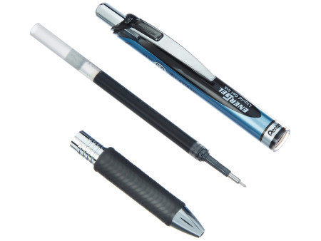 Pentel Stylo roller à encre gel liquide EnerGel BLN75, noir