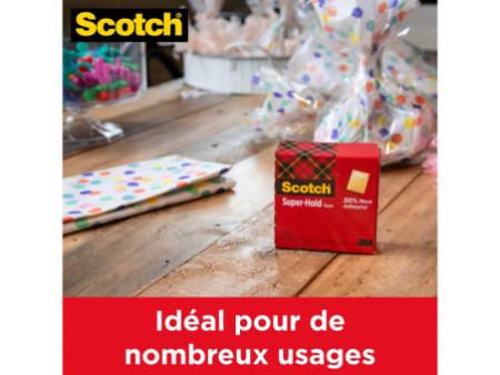 Scotch Ruban adhésif Super-Hold 700K, 19 mm x 25,4 m, carton