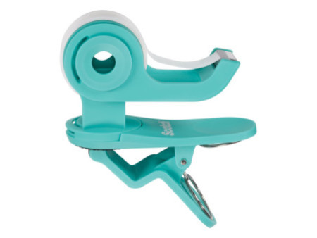 Scotch Dévidoir de ruban adhésif Clip & Twist, turquoise