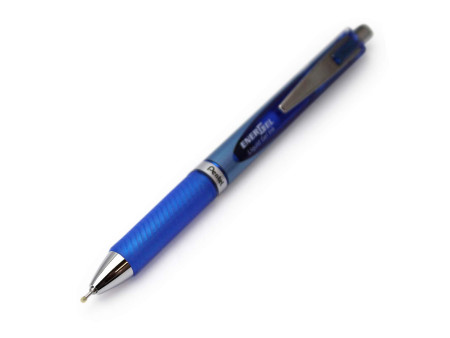 Pentel Stylo roller à encre gel liquide EnerGel BLN75, bleu